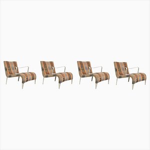 20th Century Post-Modern Italian Apta Lounge Chairs by Antonio Citterio for B&B Italia, Set of 4
