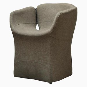 Silla Bloomy de tela de lana de Moroso