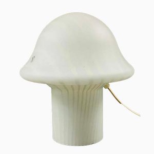 Gestreifte Mushroom Tischlampe von Peill & Putzler, Deutschland, 1970er