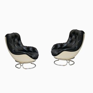 Space Age Karate Armchairs by Michel Cadestin for Airborne, 1960s, Set of 2