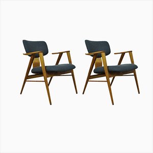 Mid-Century Birch Ft14 Armchairs by Cees Braakman for Pastoe, 1950s, Set of 2