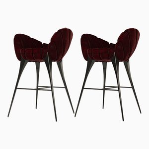 Set of Amasunzu Bar Stools by Alma De Luce