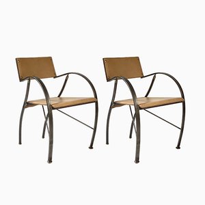 Italian Postmodern Dining Chairs, Set of 2