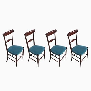 Campanino Chiavari Dining Chairs from Fratelli Levaggi, 1950s, Set of 4