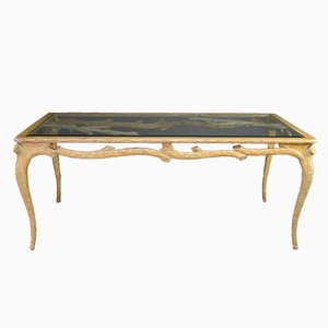 Vintage Faux Bois Limed Dining Table