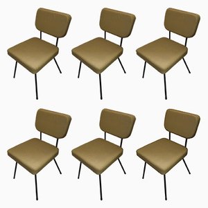 C57 Chairs by Paul Geoffroy for Airbone, 1950s, Set of 6