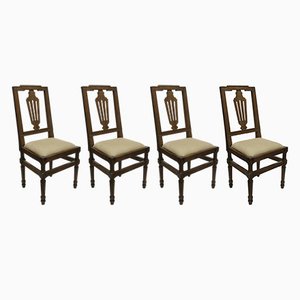Antique Chairs in Walnut, Set of 4