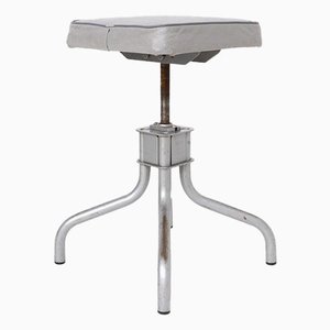 Industrial Height Adjustable Factory Stool from Leabank Chairs Ltd., 1950s