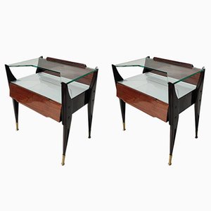Bedside Tables by Ico Parisi for La Permanent Cantù, 1940s, Set of 2