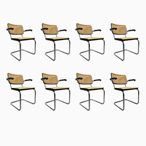 S64 Cantilever Chairs by Marcel Breuer for Thonet, 1993, Set of 8