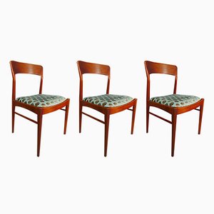 Teak Dining Chairs by Henning Kjaernulf for Korup, Denmark, 1960s, Set of 3