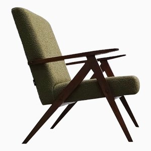 Mid-Century Model B 310 Easy Chair in Green Boucle, 1960s