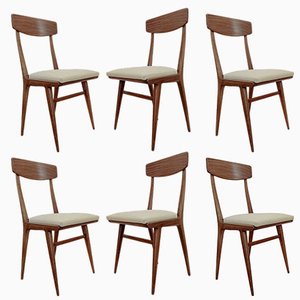 Dining Chairs in the style of Ico Parisi, 1950s, Set of 6