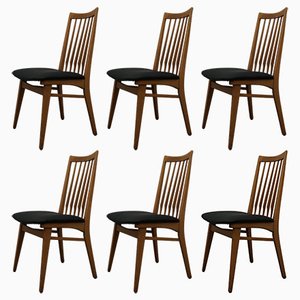Teak Chairs, 1960s, Set of 6