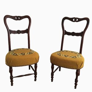 Antike englische Stühle, 1800er, 2er Set