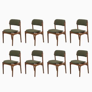 Vintage Model 49 Chairs by Erik Buch, Set of 8