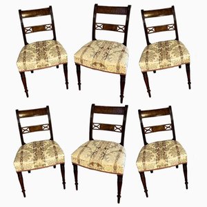 Chaises de Salle à Manger George III Antiques en Acajou, 1800, Set de 6