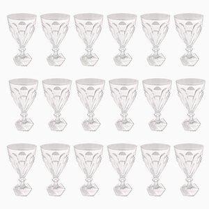 Bicchieri vintage in cristallo di Kosta Boda, Svezia, anni '70, set di 18