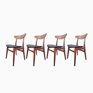 CH 30 Dining Chairs by Hans J. Wegner for Carl Hansen, 1970s, Set of 4