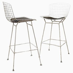 Iron Stools attributed to Harry Bertoia, Set of 2