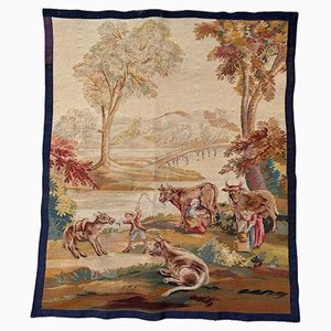 Antique French Aubusson Tapestry, 1890s