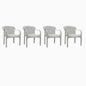 Dangari Stackable Garden Chairs by Pierre Paulin for Allibert, Set of 4