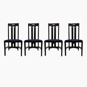 Ingram Chairs by Charles Rennie Mackintosh for Cassina, 1981, Set of 4