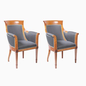 Armchairs in Cherrywood, France, 1815, Set of 2