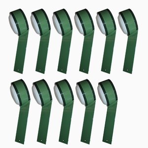 Italian Green Outdoor Light Fixtures by Tobia Scarpa for Flos, 1973, Set of 11