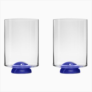 Blue Water Glasses by Nason Moretti, Set of 2