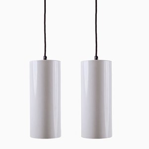 Pipeline Ceiling Lamps by Ole Pless Jørgensen for Nordic Solar, 1970s, Set of 2
