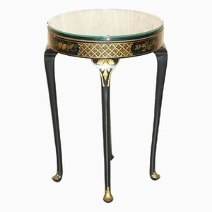 Antique Victorian Chinese Lacquered Side Table, 1900