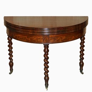 Antique French Demi Lune Extendable Games Table, 1800