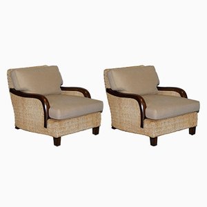 Barrymore Armchairs in Wicker Rattan from Ralph Lauren, Set of 2