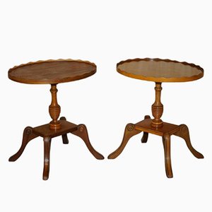 Side Tables in Burr Yew Wood from Beresford & Hicks, Set of 2