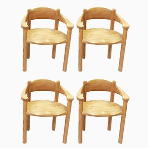 Pine Dining Chairs by Rainer Daumiller, 1970s, Set of 4