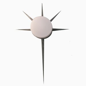 Aplique de pared Stella Cometa de cromo al estilo de Gio Ponti