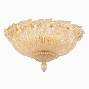 Large Grand Hotel Murano Ceiling Fixture attributed to Barovier & Toso, Italy, 1970s