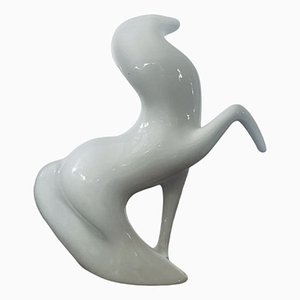 Cheval Vintage en Porcelaine par Thomas Lizenz Karlovarsky, 1960