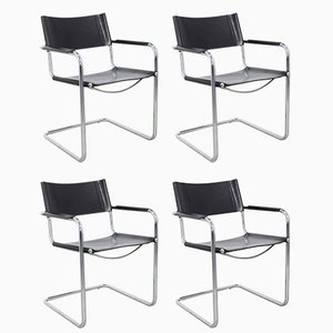 Bauhaus MG5 Stühle mit Röhrengestell von Matteo Grassi, 1990er, 4er Set