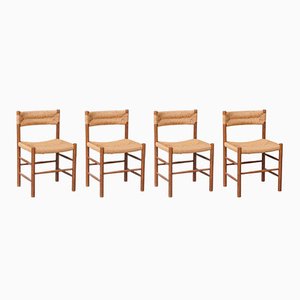 Mid-Century Dordogne Dining Chairs by Charlotte Perriand, Set of 4