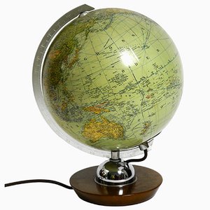 Globe Lumineux Mid-Century en Verre de Jro Globus Germany