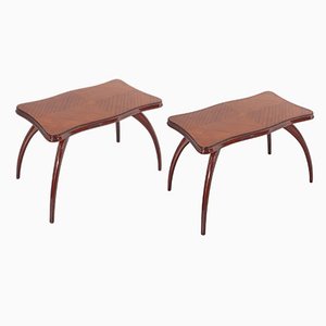 Tavolini da caffè Mid-Century in legno di Osvaldo Borsani, 1950, set di 2