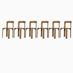 Dining Chairs by Bruno Ray for Dietiker AG Suisse, 1970s, Set of 6