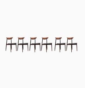 Scandinavian Rosewood Chairs by Harry Ostergaard for Randers Møbelfabrik, Set of 6