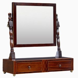 19th Century Victorian Mahogany Toilet Mirror