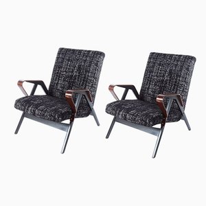 Set of Vintage Armchairs by František Jirák, 1960s
