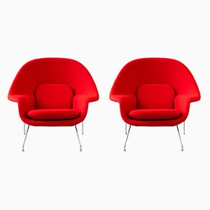 Womb Chairs by Eero Saarinen for Knoll Inc., Set of 2