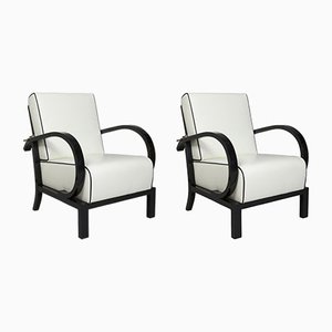Art Deco Adjustable Armchairs attributed to Jindřich Halabala for Up Závody, Former Czechoslovakia, 1920s, Set of 2