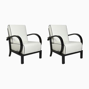 Set of Art Deco Adjustable Armchairs attributed to Jindřich Halabala for Up Závody, Former Czechoslovakia, 1920s